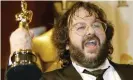  ?? Photograph: Brendan McDermid/EPA ?? Peter Jackson with his Oscar for best director in 2004.