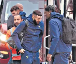  ?? REUTERS ?? Karim Benzema arrives ahead of France's departure for the World Cup in Qatar.