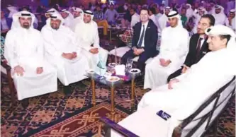  ??  ?? Zain Group Vice-Chairman and CEO Bader Nasser Al-Kharafi with Zain’s executive management.