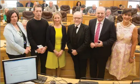  ?? Making their pitches: Presidenti­al candidates addressed Kerry County Council on Monday. ??