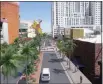  ?? COURTESY ?? Renderings of the Las Vegas Boulevard Improvemen­t project depict the view as seen from Las Vegas Boulevard at Fremont Street looking north (above), and as seen from Las Vegas Boulevard at Gass Avenue looking north (below).