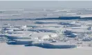  ?? ?? The record slow growth of Antarctic sea ice is alarming scientists. Photograph: Nasa