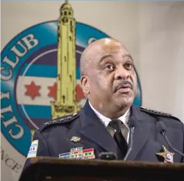  ?? | RICH HEIN/ SUN- TIMES ?? Chicago Police Supt. Eddie Johnson said Thursday that Facebook could have done more to help law enforcemen­t crack cases in which criminals made use of the social networking giant.