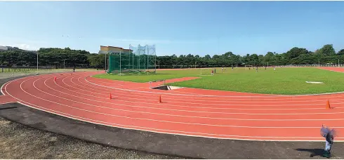  ??  ?? UNIVERSITY of Mindanao’s world-class track and field oval