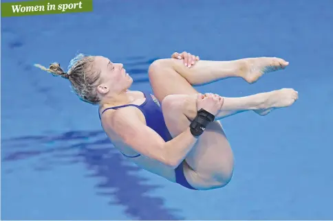  ?? Picture: Getty Images ?? TAKING THE PLUNGE. Julia Vincent has lifted the sport of diving in South Africa.