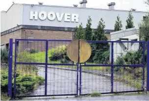  ??  ?? Workplace In the 1970s the Hoover factory, which closed in 2003, employed 5000 people