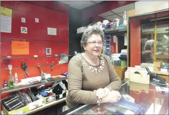  ??  ?? Irene Finn of Finn’s Jeweller’s pictured in the shop on Monday which closes in the coming days after serving the Mallow community for almost 70 years. Photo: Eugene Cosgrove