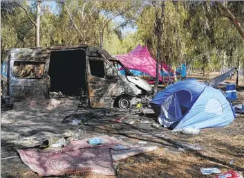  ?? THE REMNANTS Ohad Zwigenberg Associated Press ?? of campsites at a music festival in southern Israel a few days after the incursion that led to the ongoing Israel-Hamas war. Hamas has rejected claims that its gunmen committed sexual assault.