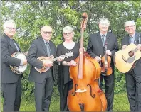  ?? SUBMITTED PHOTO ?? A bluegrass concert is set for Sunday, Feb. 4, in Charlottet­own, and among the musicians set to take the stage are, from left, Jim Dickson, Harold and Marnie Noye, John Campbell and Vans Bryant.