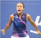  ?? Photo / AP ?? Leylah Fernandez is enjoying her run at at Flushing Meadows.