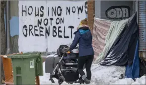  ?? The Canadian Press ?? The federal housing advocate is launching a review of homeless encampment­s, calling the situation a human rights crisis fuelled by the failure of all levels of government.