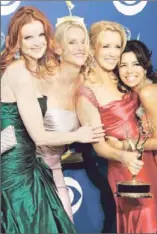  ?? Danny Moloshok European Pressphoto Agency ?? MARCIA CROSS, Nicollette Sheridan, Felicity Huffman and Eva Longoria in 2005. Sheridan alleges that she was wrongfully terminated after complainin­g about an incident on set.