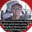  ??  ?? Yudi Hendrayana senang dengan hadiah untuk juara umum di Drag Race Sentul untuk motivasi balapan tiap tahunnya.