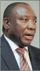  ??  ?? CYRIL RAMAPHOSA