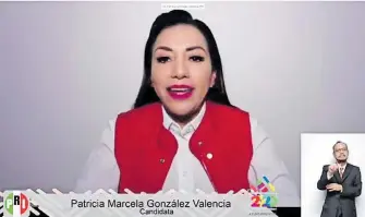  ?? | CORTESÍA PRI HIDALGO ?? Patricia Gonzalez hizo campaña y ganó la presidenci­a municipal de Villa de Tezontepec