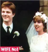  ??  ?? School sweetheart: Debra James in 1981 WIFE NO1