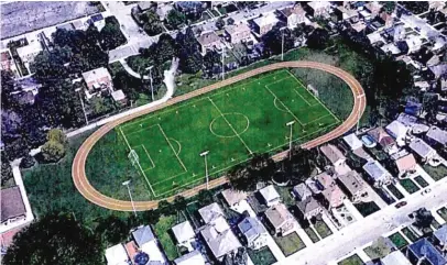  ?? CHICAGO BOARD OF EDUCATION ?? An artificial turf field is planned for the Clearing community near a new Hancock College Prep building.