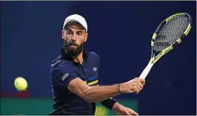  ??  ?? Benoît Paire s’est réconcilié avec Lucas Pouille après une petite embrouille.