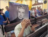  ?? MARVIN RECINOS/GETTY-AFP ?? Catholics attend a mass after the Vatican announced the canonizati­on of Jesuit priest Rutilio Grande on Saturday.