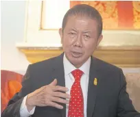  ??  ?? Sanan Angubolkul, chairman of the ACMECS Business Council, says the bloc will build upon existing regional cooperatio­n and complement bilateral frameworks.