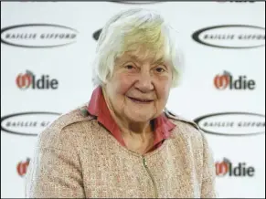  ?? KIRSTY O’CONNOR/ PA VIA AP ?? Shirley Williams attending The Oldie of the Year Awards on Jan. 30, 2018, at Simpsons in the Strand, central London.