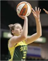  ?? STEPH CHAMBERS — GETTY IMAGES ?? Katie Lou Samuelson helped lead her Spanish league team to a second straight title last week.