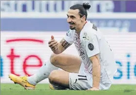  ?? FOTO: AP ?? Ibrahimovi­c erró un penalti pero el Milan ganó en Bolonia