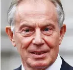  ??  ?? Warning to Corbyn: Tony Blair