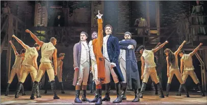 ?? [JOAN MARCUS] ?? The run of the touring production of “Hamilton” in Columbus ends Feb. 17.