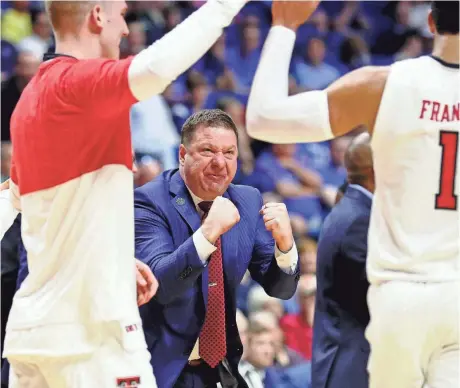  ?? BRETT ROJO/USA TODAY SPORTS ?? Texas Tech coach Chris Beard is a motivator, a recruiter, a delegator and a defensive guru.