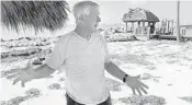  ?? TAIMY ALVAREZ/STAFF FILE PHOTO ?? Jimmy Johnson spent six months repairing his ocean-side paradise in Tavernier after Hurricane Irma destroyed it.