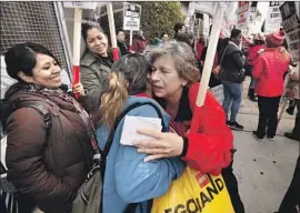  ?? Al Seib Los Angeles Times ?? RANDI WEINGARTEN, right, head of American Federation of Teachers, said Accelerate­d Schools had turned against teachers, parents and the community.