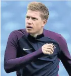  ??  ?? Kevin de Bruyne