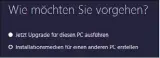  ??  ?? Nach dem Start wählen Sie das Erzeugen eines Installati­onsmediums für einen anderen Rechner.