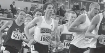  ?? HANDOUT/THE CANADIAN PRESS ?? Canadian runner Cameron Levins, second from left, will compete in the 5,000-metre race at the Pan Am Games.