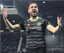  ??  ?? SKY’S THE LIMIT: Fabregas has high hopes for Blues