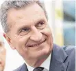  ?? FOTO: DPA ?? Manche CDU-Politiker sähen Günther Oettinger gern als Bundeswirt­schaftsmin­ister.