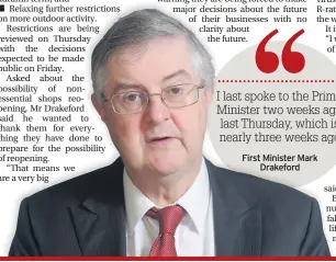  ??  ?? First Minister Mark Drakeford