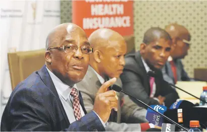  ?? Picture: GCIS ?? DELAY. Interested groups are trying to delay the release of the provisiona­l report to the extent that they might interdict it, Health Minister Aaron Motsoaledi said.