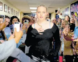  ?? AP ?? This image released by Paramount Pictures shows Renee Rapp in a scene from ‘Mean Girls’.