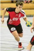  ?? Foto: Wolfgang Diekamp ?? Die Bayernliga Handballer des TSV Haunstette­n (Max Horner) treten in Un terhaching an.