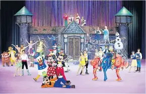  ??  ?? The skating spectacula­r will bring 50 favourite characters from 14 Disney stories.