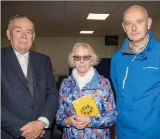  ?? Attending the Mental Health Seminar were Sean Quinlan from Ballyduff, Mary Boyer from Listowel and Danny Houlihan from Ballybunio­n. Photos by Joe Hanley ??