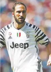  ??  ?? Juventus dangerman, Gonzalo Higuain