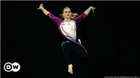  ??  ?? German gymnast Elisabeth Seitz wore a full-body suit at the European Championsh­ips in Basel