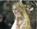  ?? Picture: GETTY IMAGES ?? GOING FOR GOLD: Ivanka Trump with the bracelet that raised problems of conflicts of interest