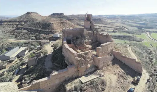  ?? MINISTERIO DE CULTURA ?? (( Consollida­do - Estado actual del castillo tras las obras acometidas por el ministerio (en la imagen no aparece la zona donde se producen los derrumbes).