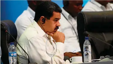  ?? FEDERICO PARRA/AFP–25/1/2017 ?? Maduro. Venezuela é assunto a ser evitado pelo Brasil, crê diplomata; planos concretos deveriam ser o foco