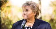  ?? FOTO: NTB SCANPIX ?? Erna Solberg er ikke klar til å endre norsk atomvåpenp­olitikk.