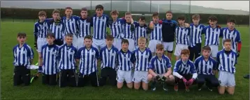  ??  ?? The Good Counsel (New Ross) squad before Friday’s final in Stradbally.